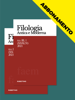 Filologia Antica e Moderna (abbonamento)